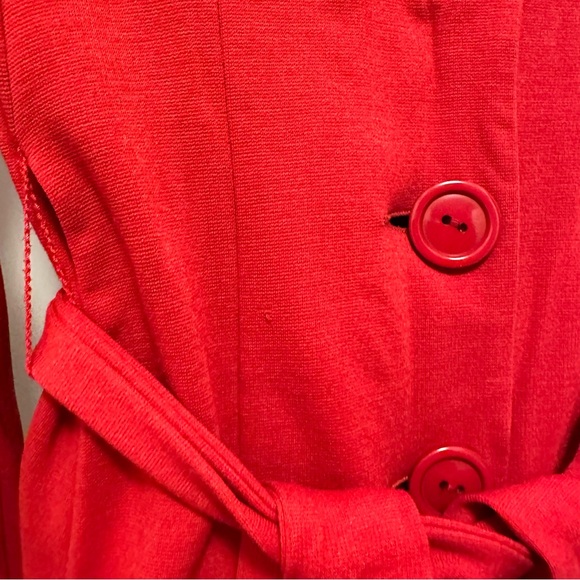 Le château made in Canada brilliant red stretchy jacket/ dress - Picture 9 of 14